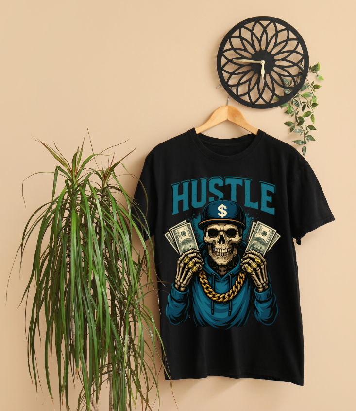 🔥 Hustle Mode On – Oversized Streetwear Tee