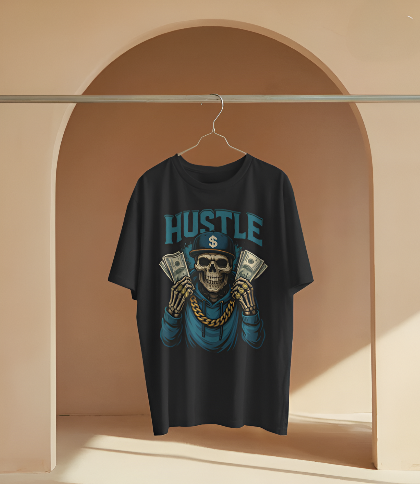🔥 Hustle Mode On – Oversized Streetwear Tee