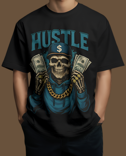 🔥 Hustle Mode On – Oversized Streetwear Tee